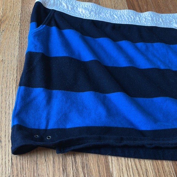 Converse Blue Striped Wrap Skirt - Picture 3 of 8